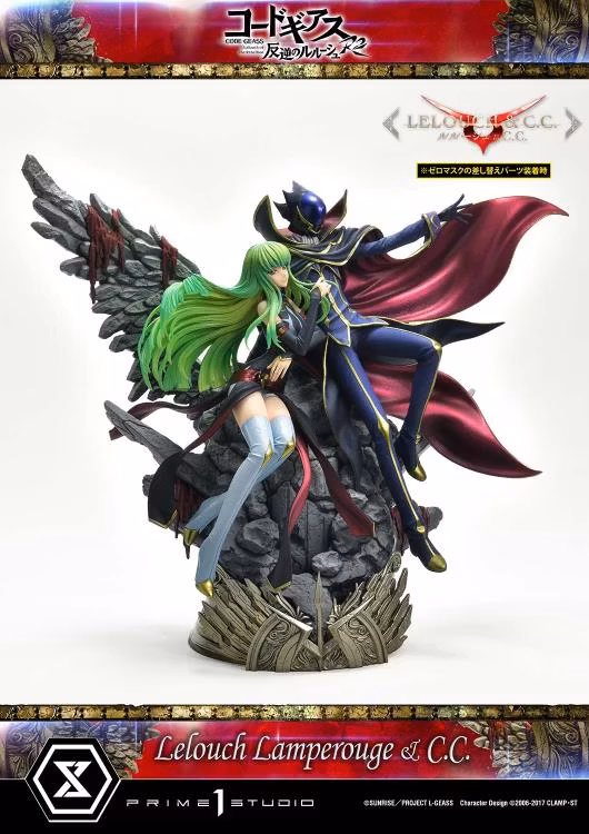 Code Geass: Lelouch of the Rebellion R2 Concept Masterline Lelouch Lamperouge & C.C. 1/6 Scale Statue (With Bonus)