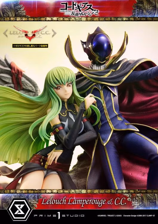 Code Geass: Lelouch of the Rebellion R2 Concept Masterline Lelouch Lamperouge & C.C. 1/6 Scale Statue (With Bonus)