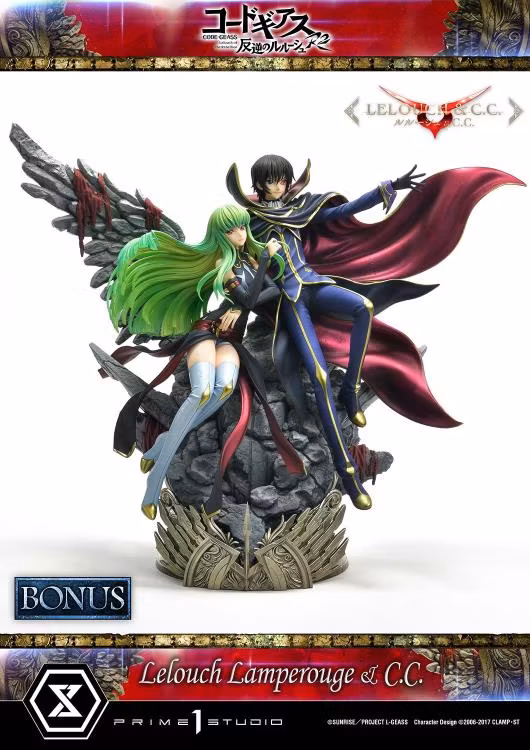 Code Geass: Lelouch of the Rebellion R2 Concept Masterline Lelouch Lamperouge & C.C. 1/6 Scale Statue (With Bonus)