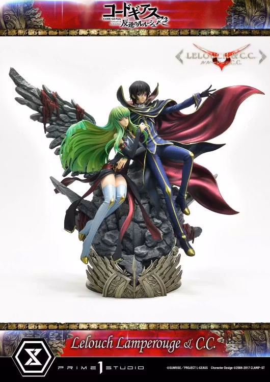 Code Geass: Lelouch of the Rebellion R2 Concept Masterline Lelouch Lamperouge & C.C. 1/6 Scale Statue (With Bonus)