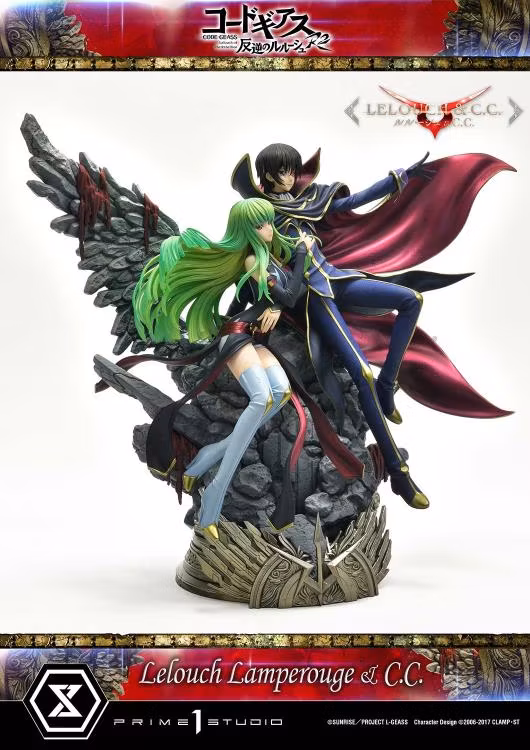 Code Geass: Lelouch of the Rebellion R2 Concept Masterline Lelouch Lamperouge & C.C. 1/6 Scale Statue (With Bonus)