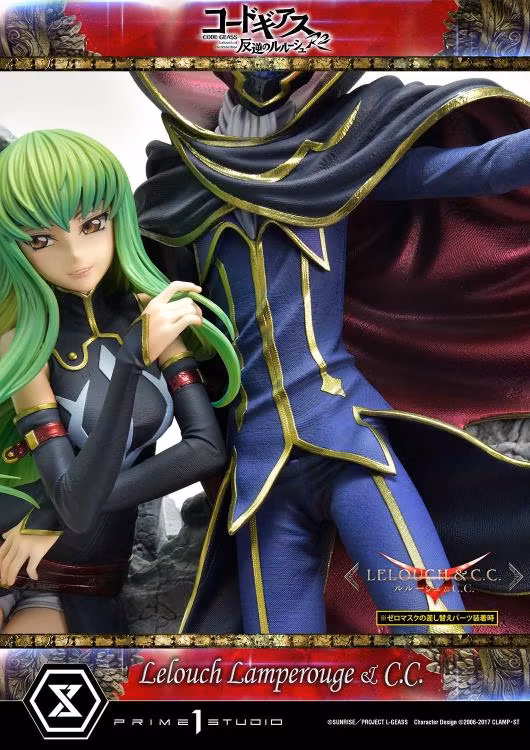 Code Geass: Lelouch of the Rebellion R2 Concept Masterline Lelouch Lamperouge & C.C. 1/6 Scale Statue (With Bonus)