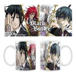Black Butler Ceramic Mug Sebastian, Grell, Ash, Ciel 320ml