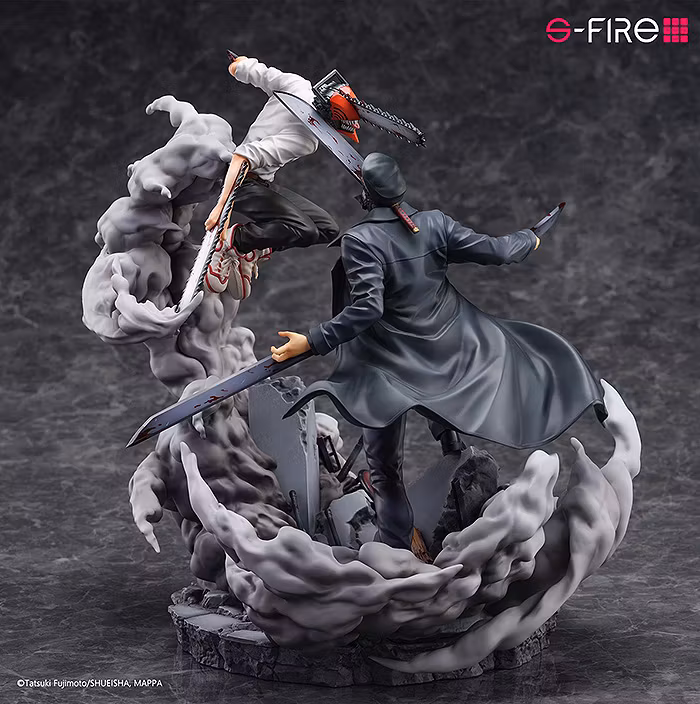 Chainsaw Man S-Fire Super Situation Figure Chainsaw Man vs. Samurai Sword