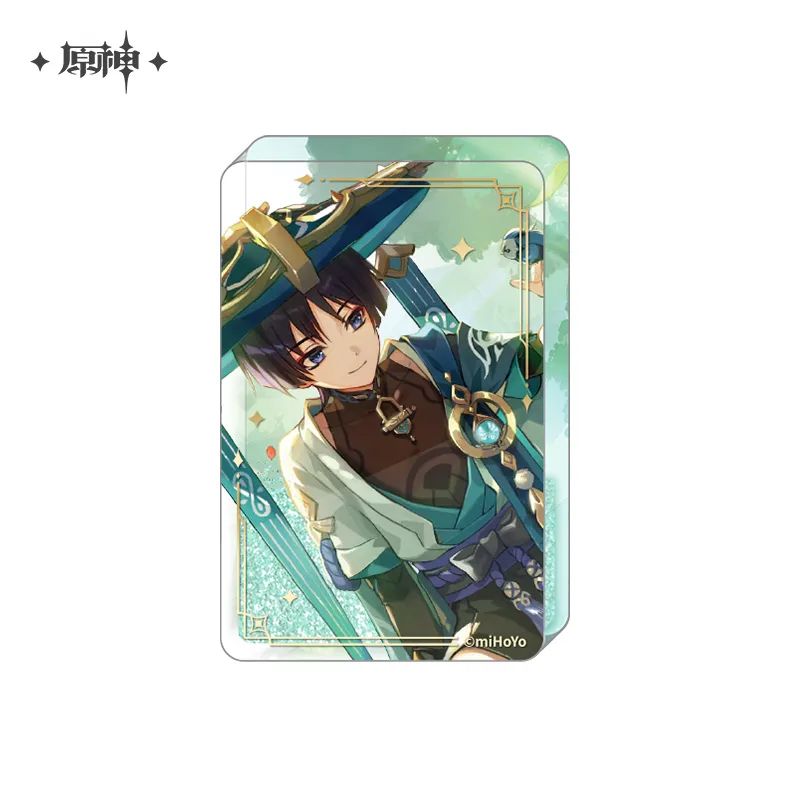 Genshin Impact Acryl Ornament with Glitter: Wanderer