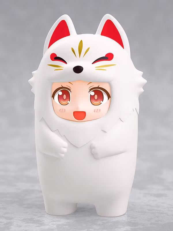 Nendoroid More Kigurumi Face Parts Case for Nendoroid Figures White Kitsune