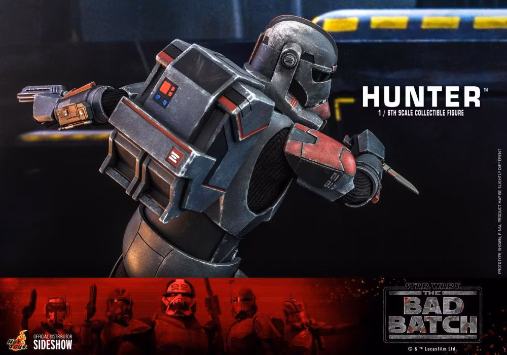Star Wars: The Bad Batch TMS050 Hunter 1/6th Scale Collectible Figure