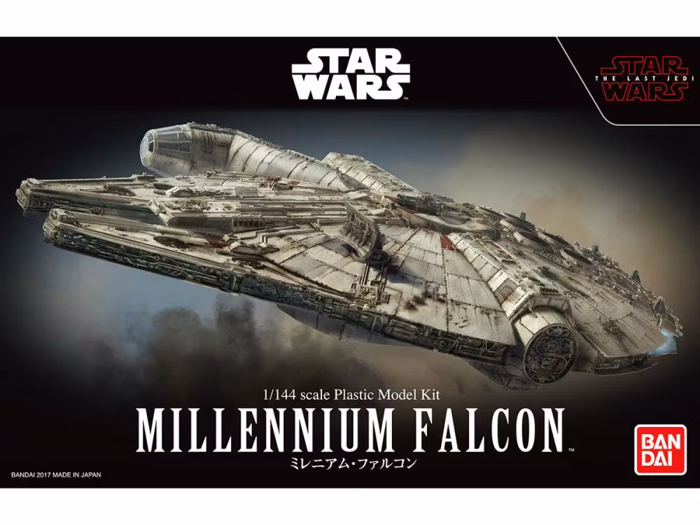 Star Wars: The Last Jedi Millennium Falcon 1/144 Scale Model Kit