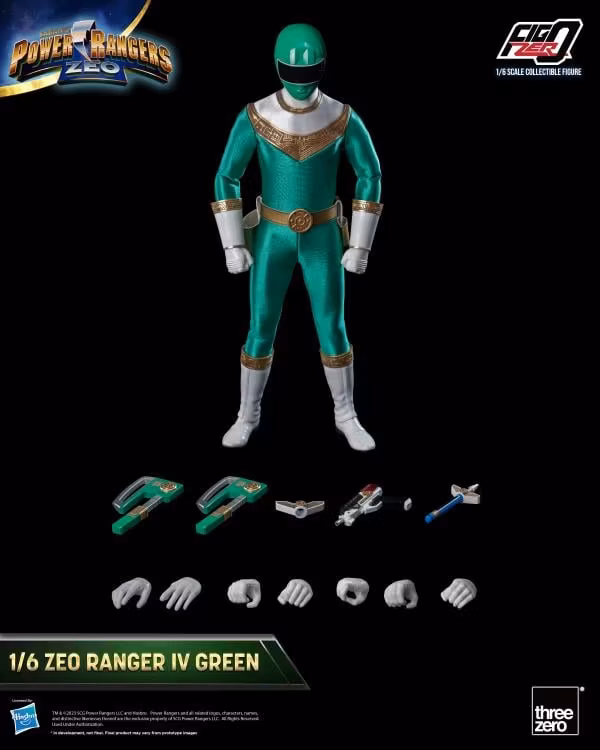 Power Rangers Zeo FigZero Zeo Ranger IV Green 1/6 Scale Figure