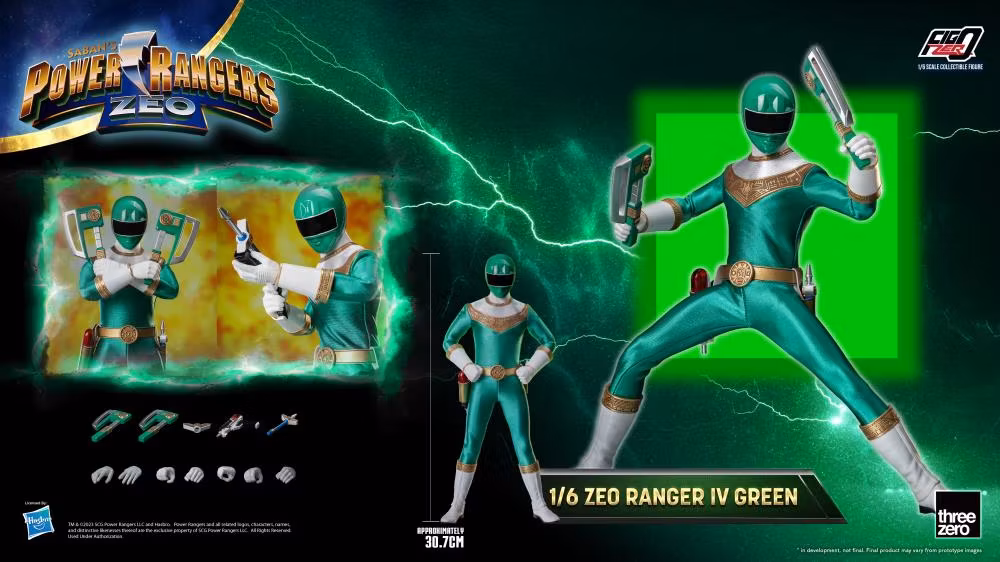 Power Rangers Zeo FigZero Zeo Ranger IV Green 1/6 Scale Figure
