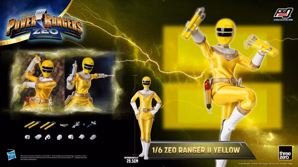 Power Rangers Zeo FigZero Zeo Ranger II Yellow 1/6 Scale Figure
