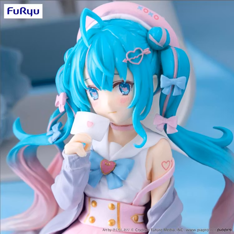 Vocaloid Hatsune Miku (Love Sailor Grey Color Ver.) Noodle Stopper Figure