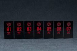 Rebuild of Evangelion Nendoroid More Accessory Set SEELE Acrylic Stand Case x 10