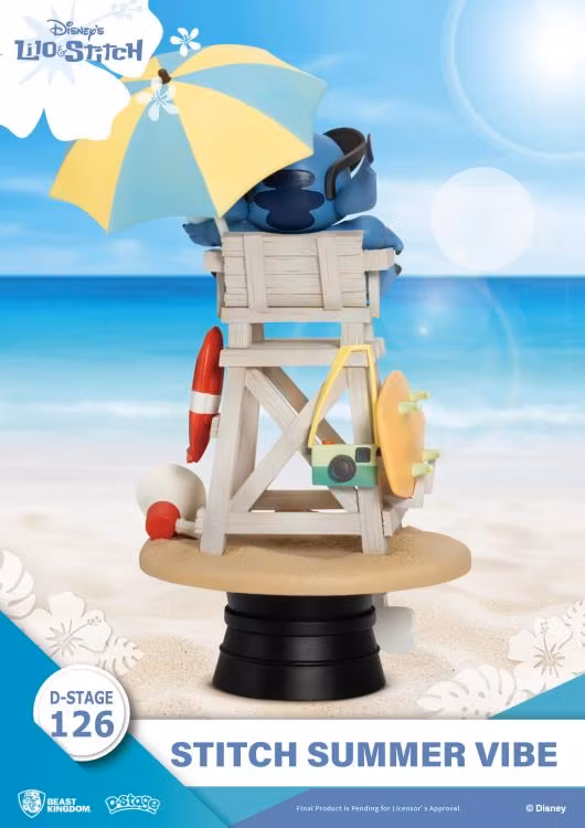 Disney  Lilo & Stitch D-Stage DS-126 Stitch Summer Vibe Statue