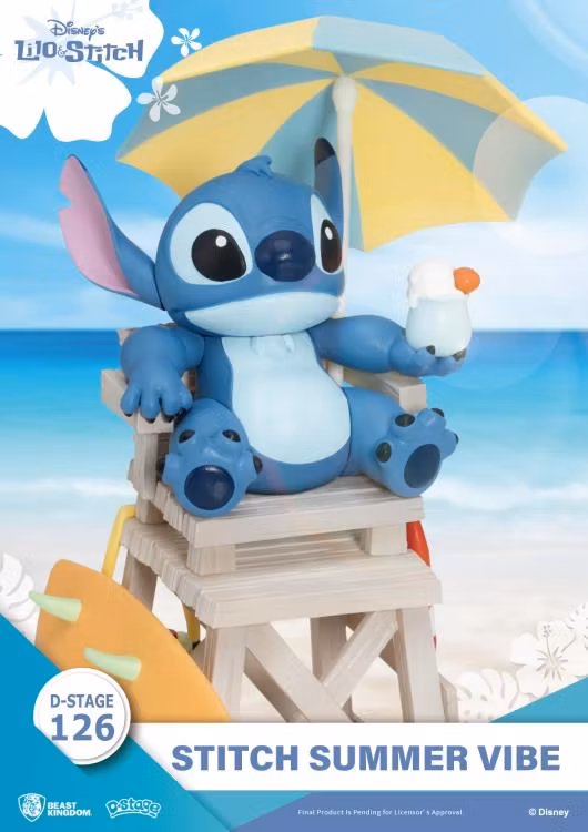 Disney  Lilo & Stitch D-Stage DS-126 Stitch Summer Vibe Statue