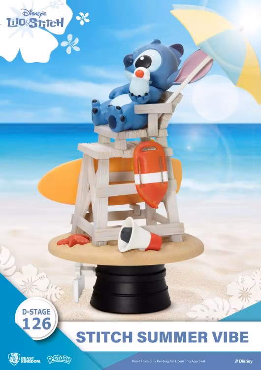 Disney  Lilo & Stitch D-Stage DS-126 Stitch Summer Vibe Statue