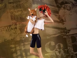 Cowboy Beebop Ed and Ein 1/8 Scale Limited Edition Statue