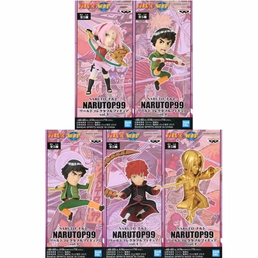 Naruto Shippuden WCF Narutop99 Vol.4 Set of 5 Figures