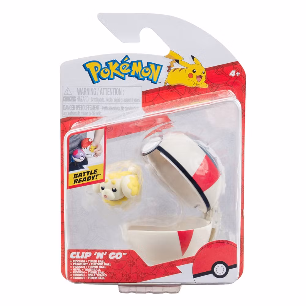Pokémon Clip'n'Go Poké Balls Fidough & Timer Ball