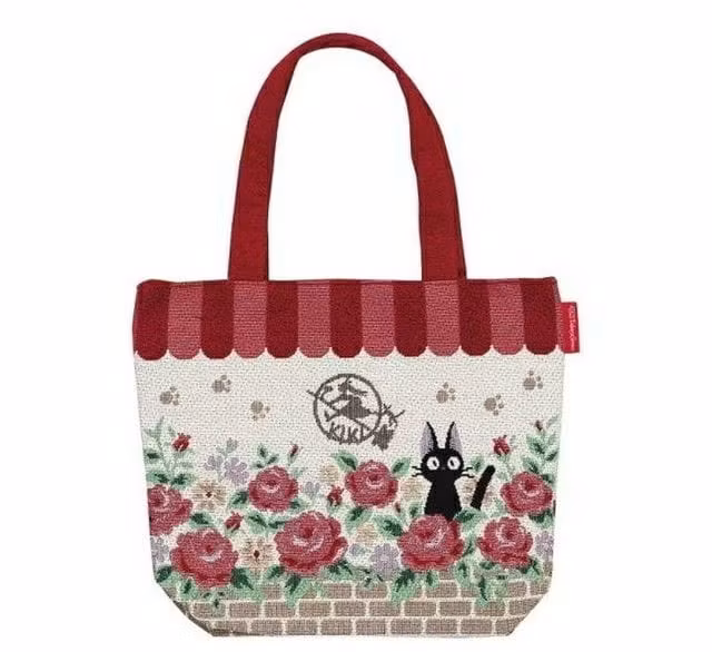 Studio Ghibli Kiki's Delivery Service Tote Bag Jiji Roses