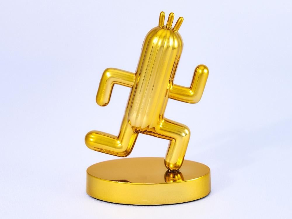 Final Fantasy Bright Arts Gallery Gold Cactuar Figure