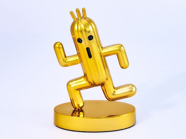 Final Fantasy Bright Arts Gallery Gold Cactuar Figure