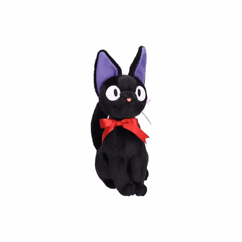 Studio Ghibli Kiki's Delivery Service Plush Figure Jiji Sitting (M)