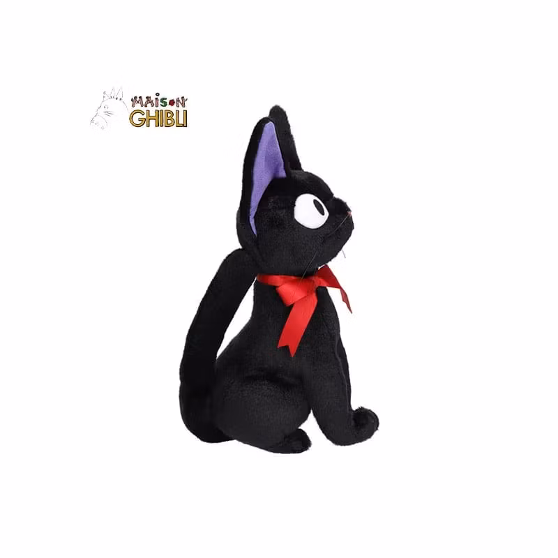 Studio Ghibli Kiki's Delivery Service Plush Figure Jiji Sitting (M)