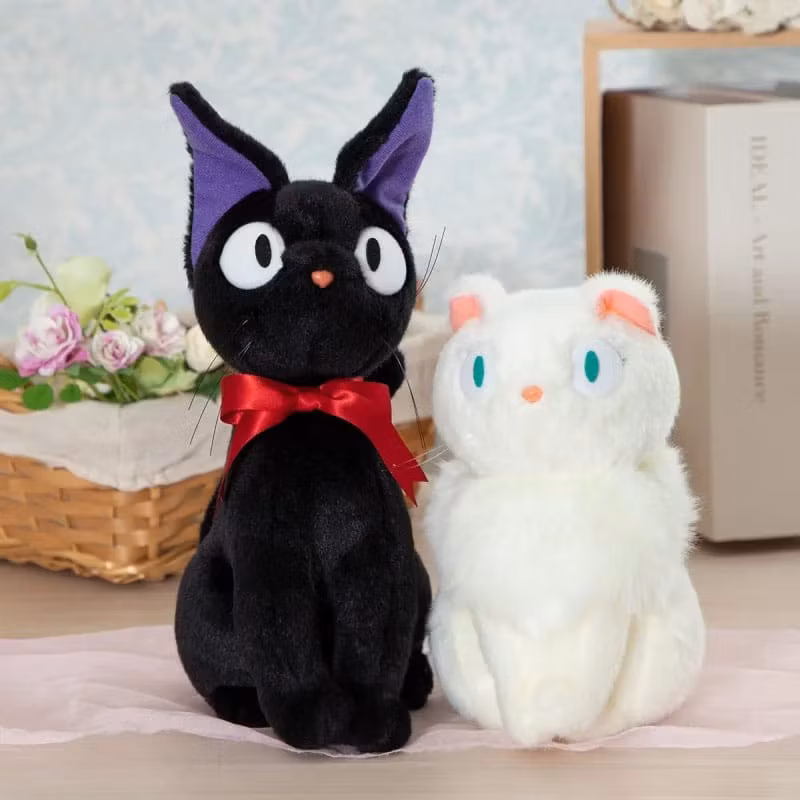 Studio Ghibli Kiki's Delivery Service Plush Figure Jiji Sitting (M)