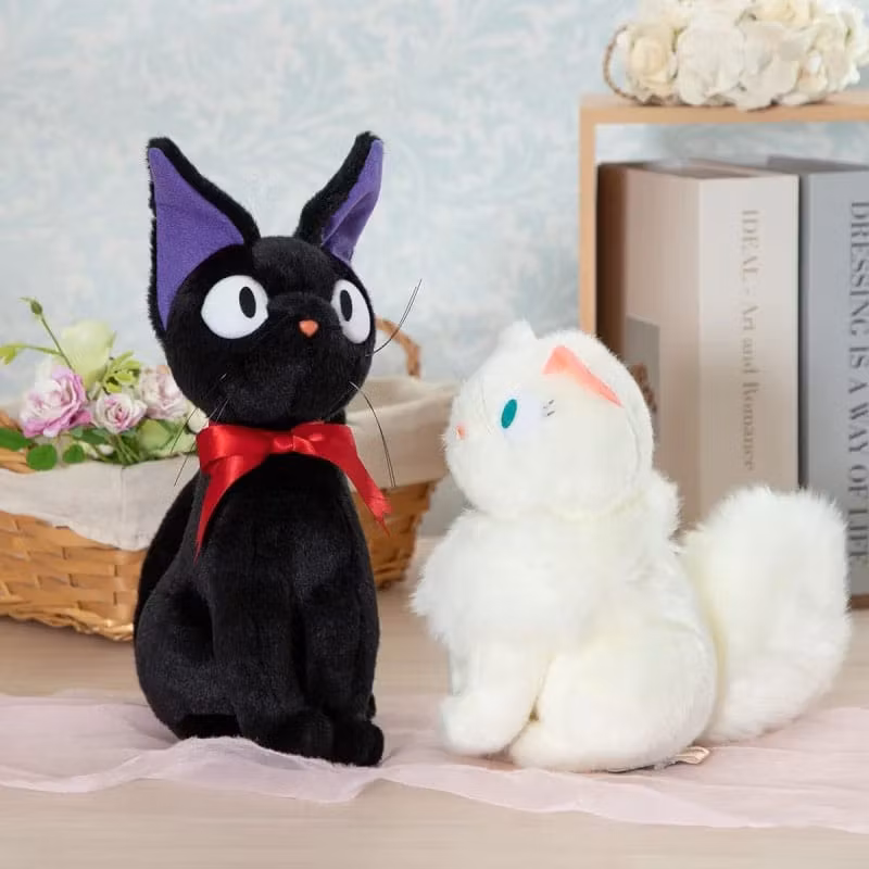 Studio Ghibli Kiki's Delivery Service Plush Figure Jiji Sitting (M)