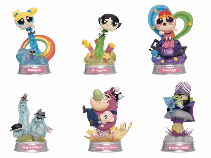 Powerpuff Girls Mini D-Stage MDS-008 Powerpuff Girls Series Set of 6 Figures