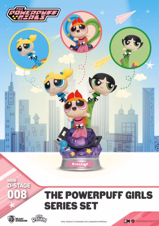 Powerpuff Girls Mini D-Stage MDS-008 Powerpuff Girls Series Set of 6 Figures