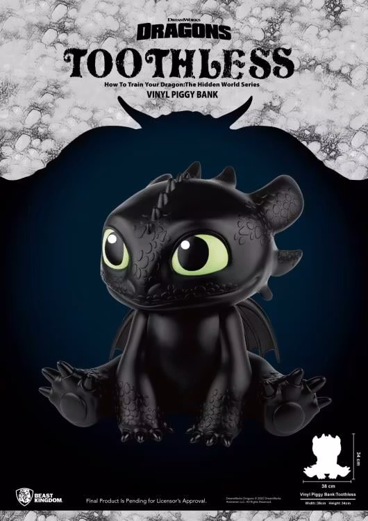 How to Train Your Dragon Toothless Piggy Bank
