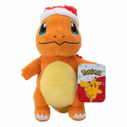 Pokémon Plush Figure Winter Charmander with Christmas Hat
