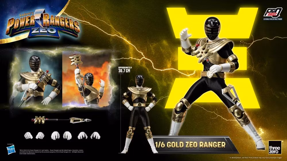Power Rangers Zeo FigZero Gold Zeo Ranger 1/6 Scale Figure