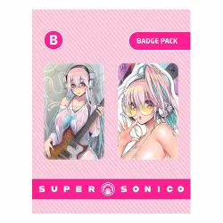 Super Sonico Pin Badges 2-Pack Set B