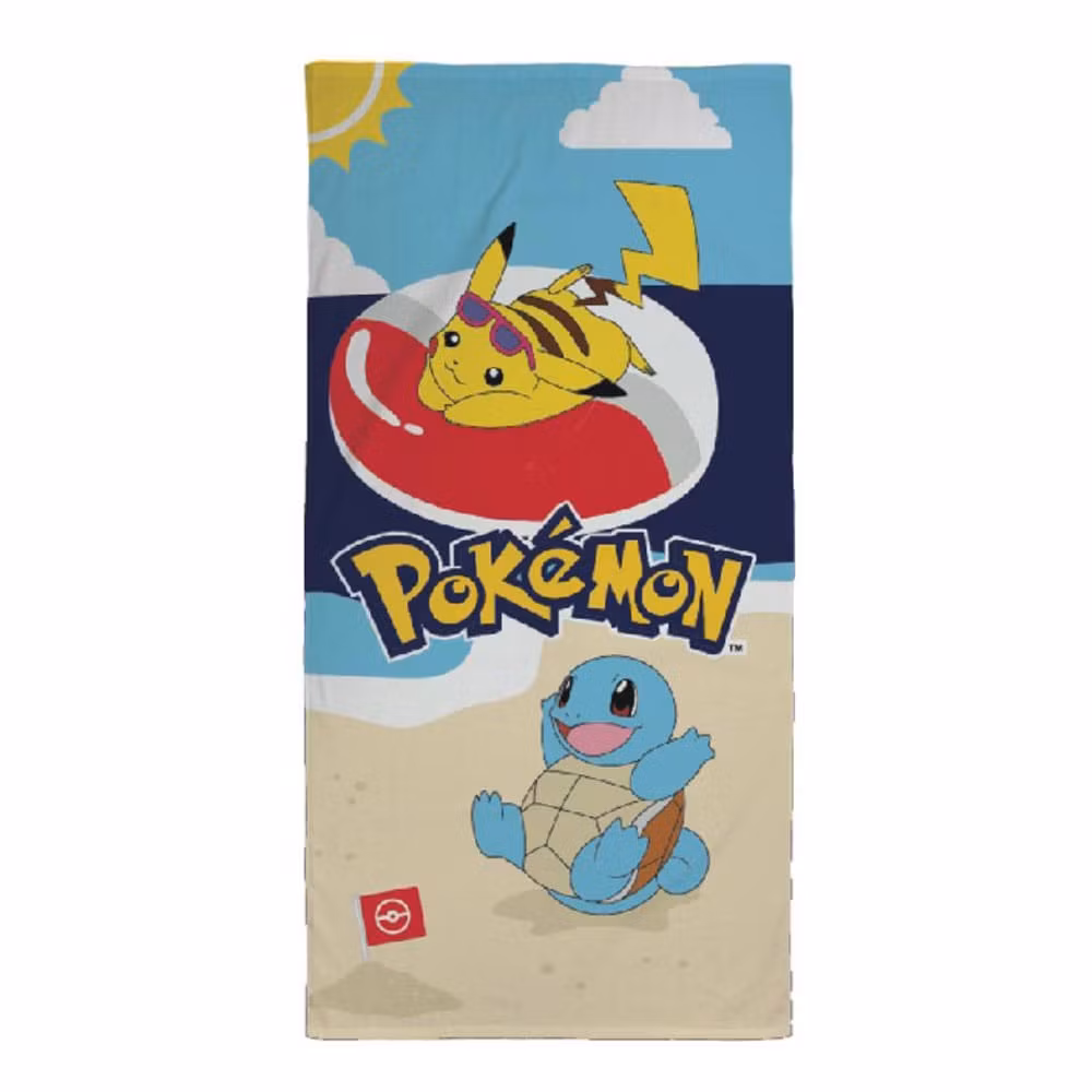 Pokemon Towel Pikachu, Schiggy 70 x 140 cm