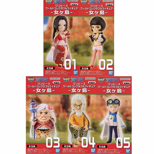 One Piece WCF Nyougashima Set of 5 Figures