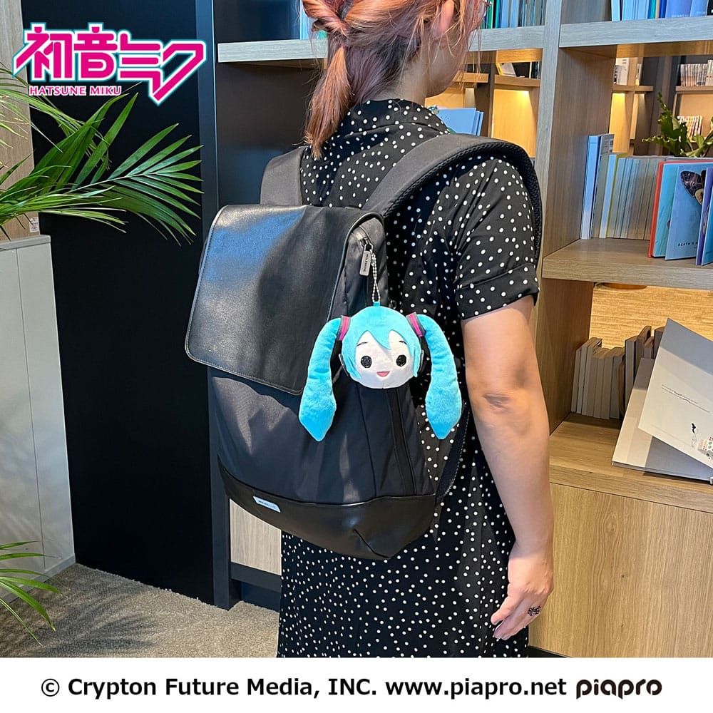 Vocaloid Hatsune Miku Plush Keychain Miku Face