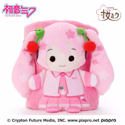 Vocaloid Hatsune Miku Roll-Up Plush Figure Sakura Miku