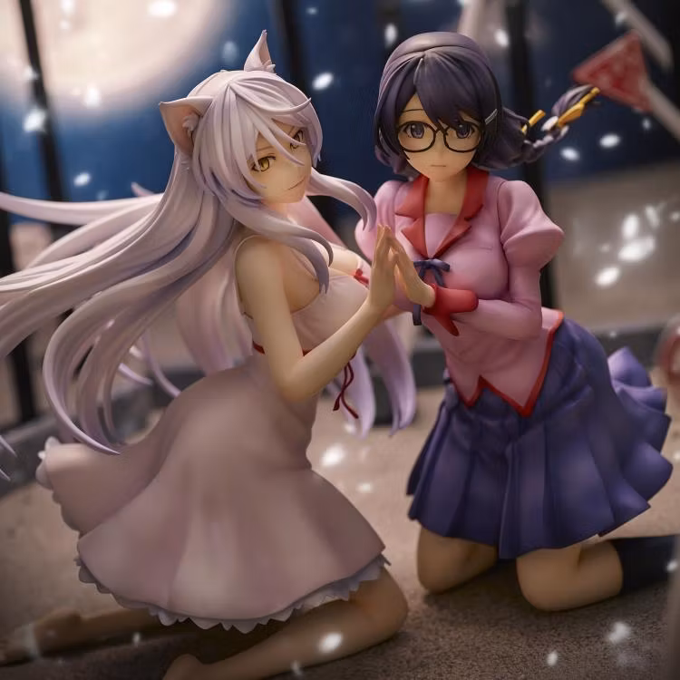 Nekomonogatari Kuro Tsubasa Hanekawa & Black Hanekawa Figure Set (Rerelease)