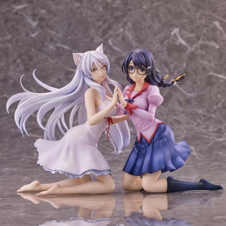 Nekomonogatari Kuro Tsubasa Hanekawa & Black Hanekawa Figure Set (Rerelease)