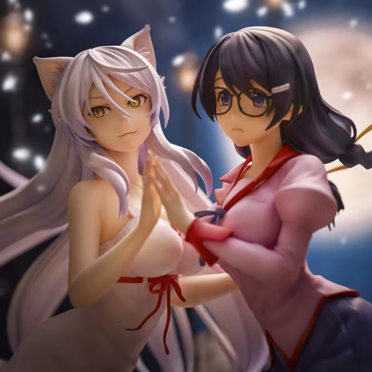 Nekomonogatari Kuro Tsubasa Hanekawa & Black Hanekawa Figure Set (Rerelease)