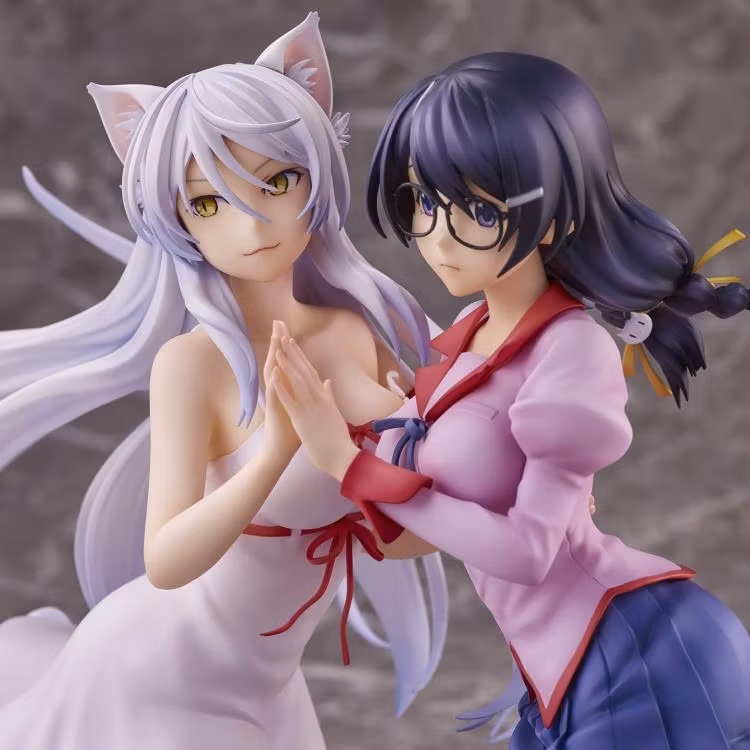 Nekomonogatari Kuro Tsubasa Hanekawa & Black Hanekawa Figure Set (Rerelease)