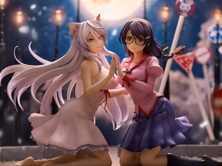 Nekomonogatari Kuro Tsubasa Hanekawa & Black Hanekawa Figure Set (Rerelease)