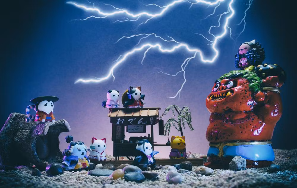 One Piece Mega Cat Project Nyan Piece Nyaan! Wano County Arc Version Set of 8 Figures