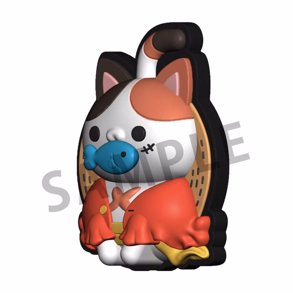 One Piece Mega Cat Project Nyan Piece Nyan! Rubber Clip Set