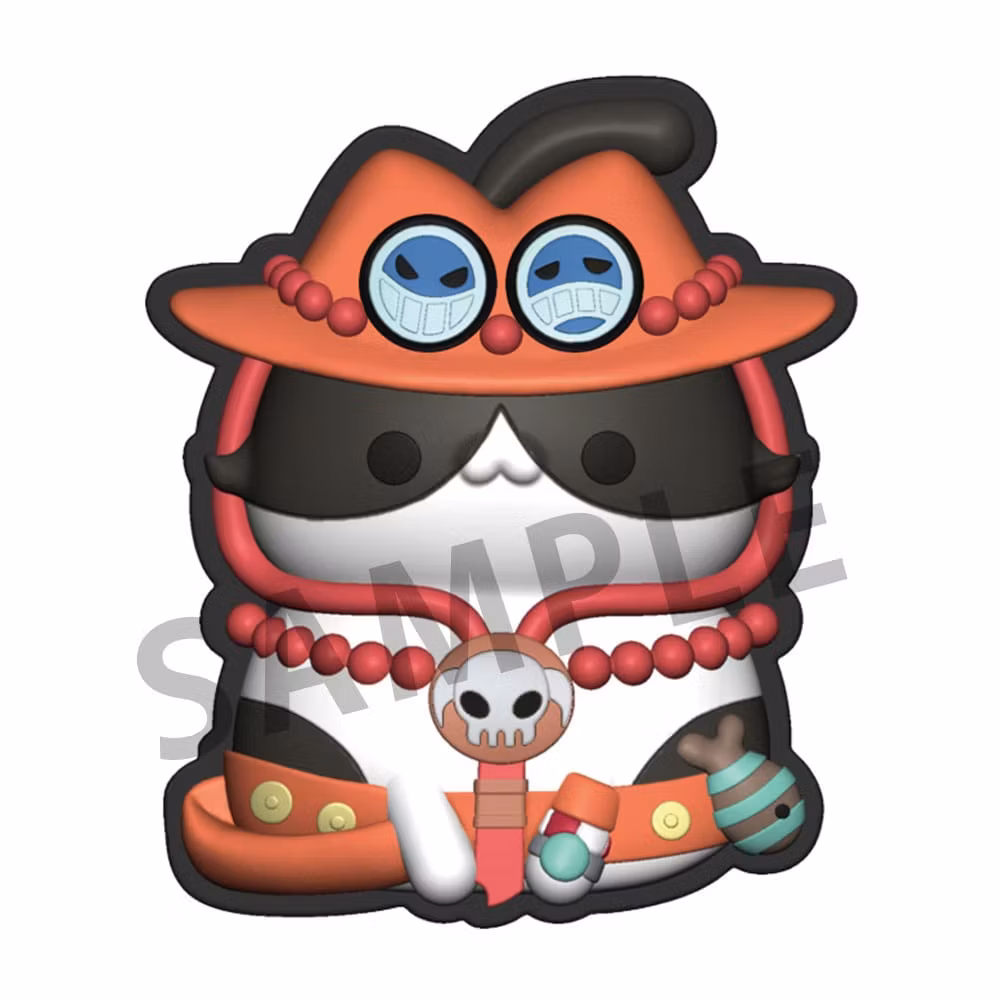 One Piece Mega Cat Project Nyan Piece Nyan! Rubber Clip Set