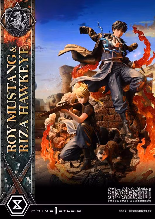 Fullmetal Alchemist: Brotherhood Concept Masterline Roy Mustang & Riza Hawkeye 1/6 Scale Statue