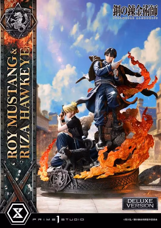 Fullmetal Alchemist: Brotherhood Concept Masterline Roy Mustang & Riza Hawkeye (Deluxe Ver.) 1/6 Scale Statue